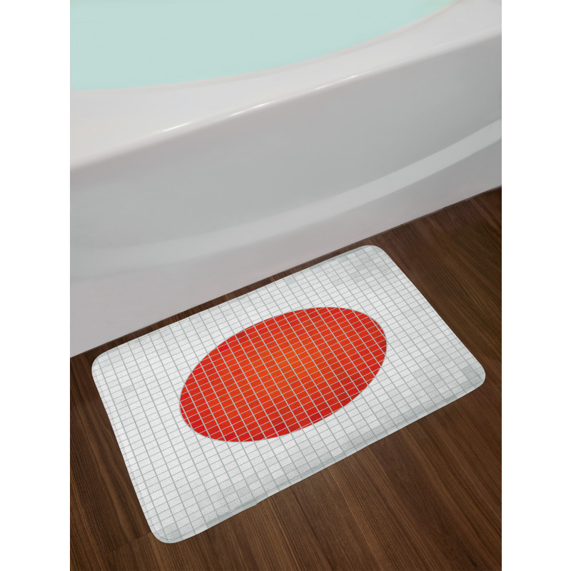 Mosaic Flag of Japan Bath Mat