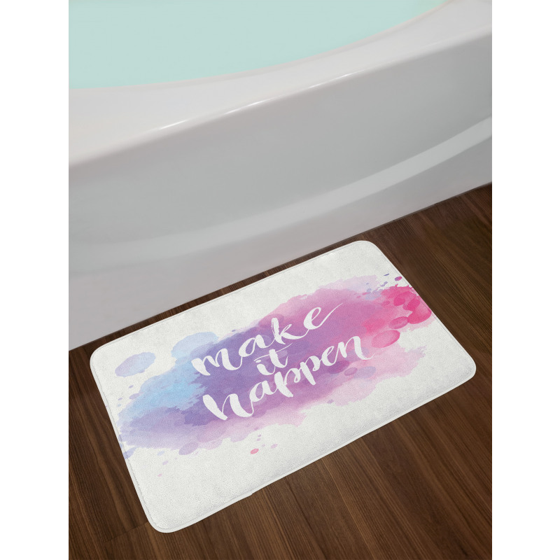 Positive Words Paint Bath Mat