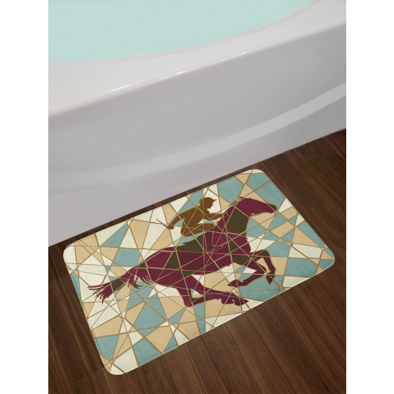 Stable Jockey Silhouette Bath Mat