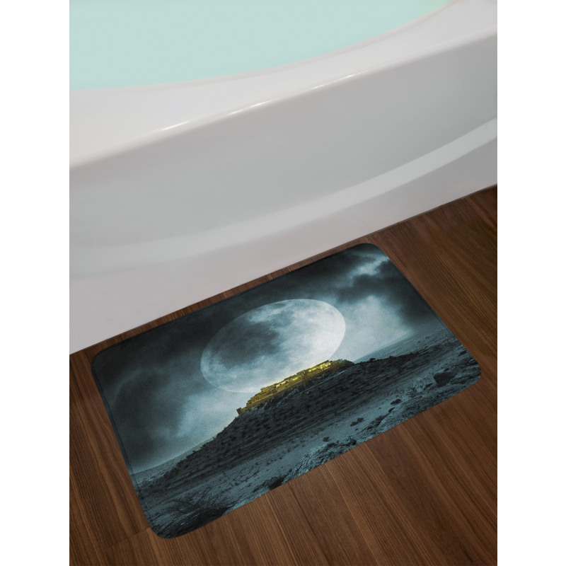 Full Moon and Castle Bath Mat