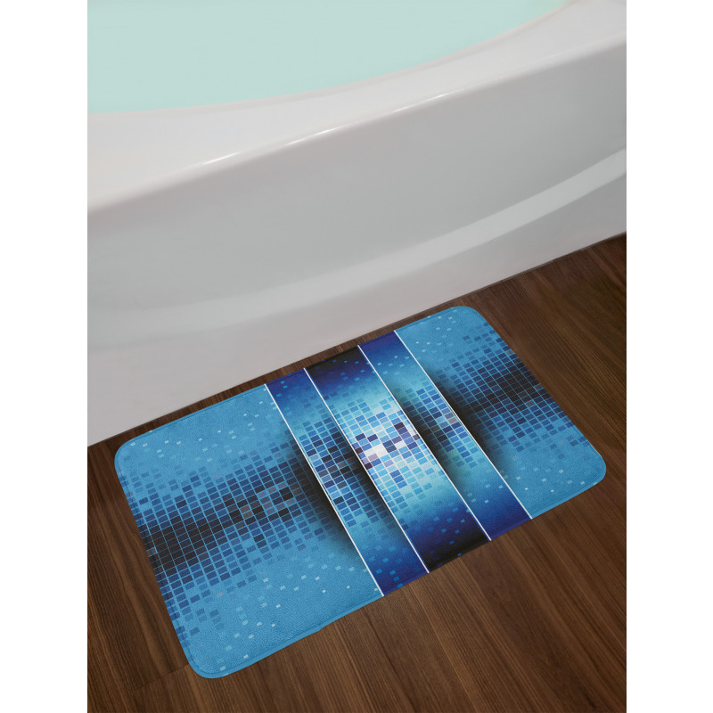 Mosaic Pattern Squares Bath Mat