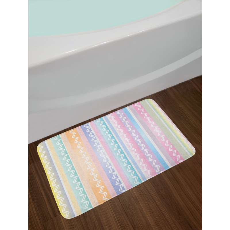 Zigzag Modern Bath Mat