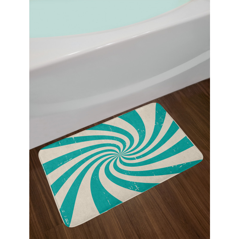 Nostalgic Spiral Colors Bath Mat