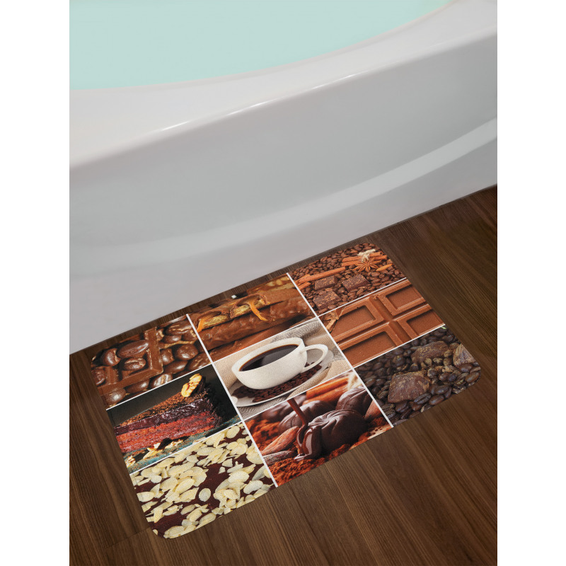 Coffee Chocolate Cocoa Bath Mat