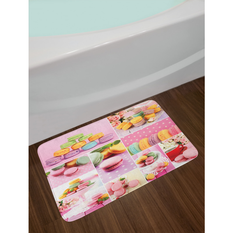 Macaroons Napkins Dots Bath Mat