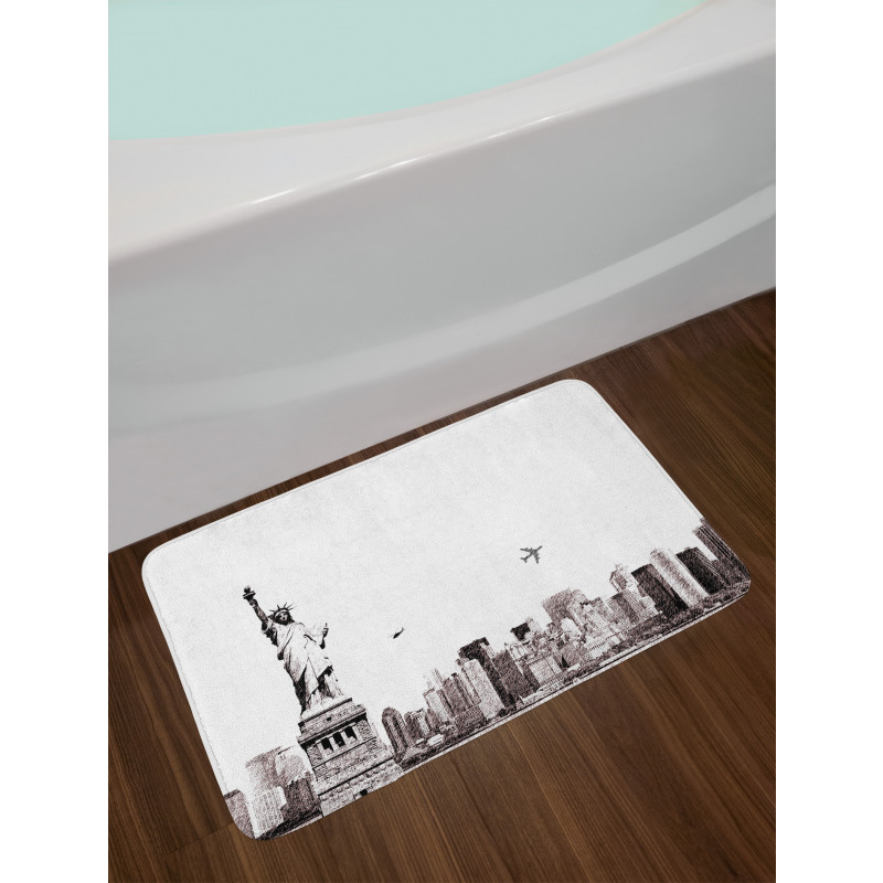 Cityscape of New York Bath Mat