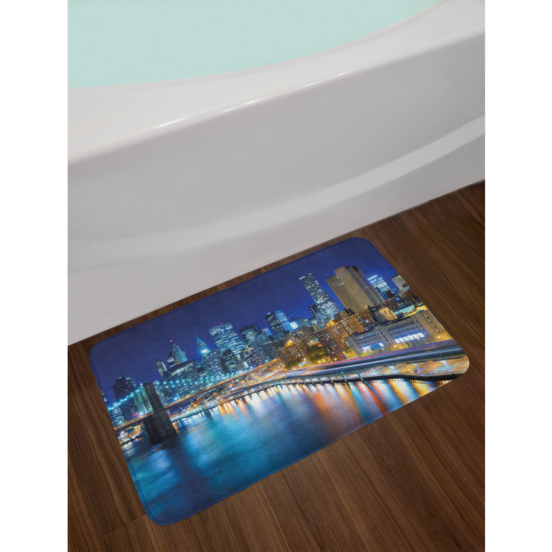 View of New York City Bath Mat