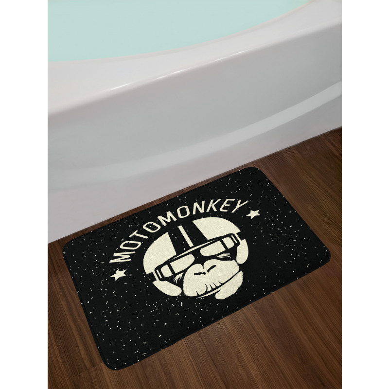 Alien Monkey Sign Bath Mat