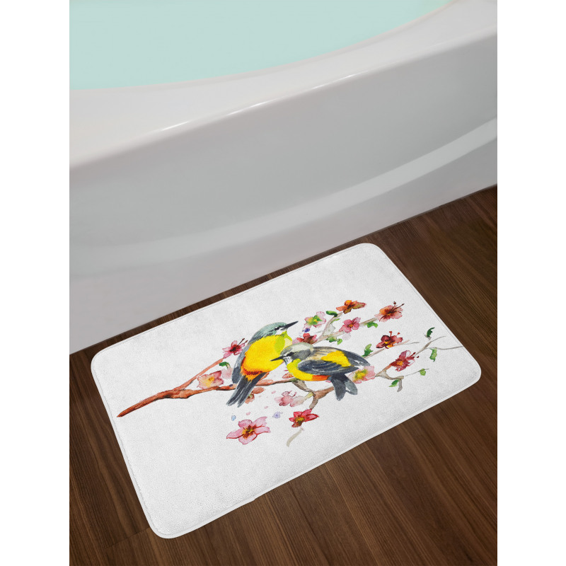 Birds on the Branches Bath Mat