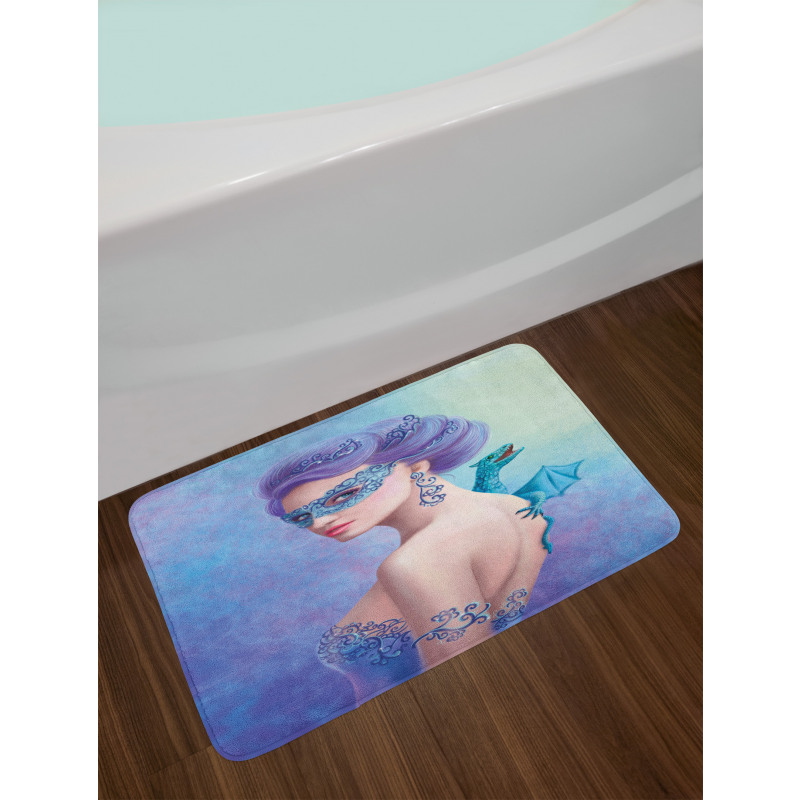 Fantasy Snow Queen Bath Mat