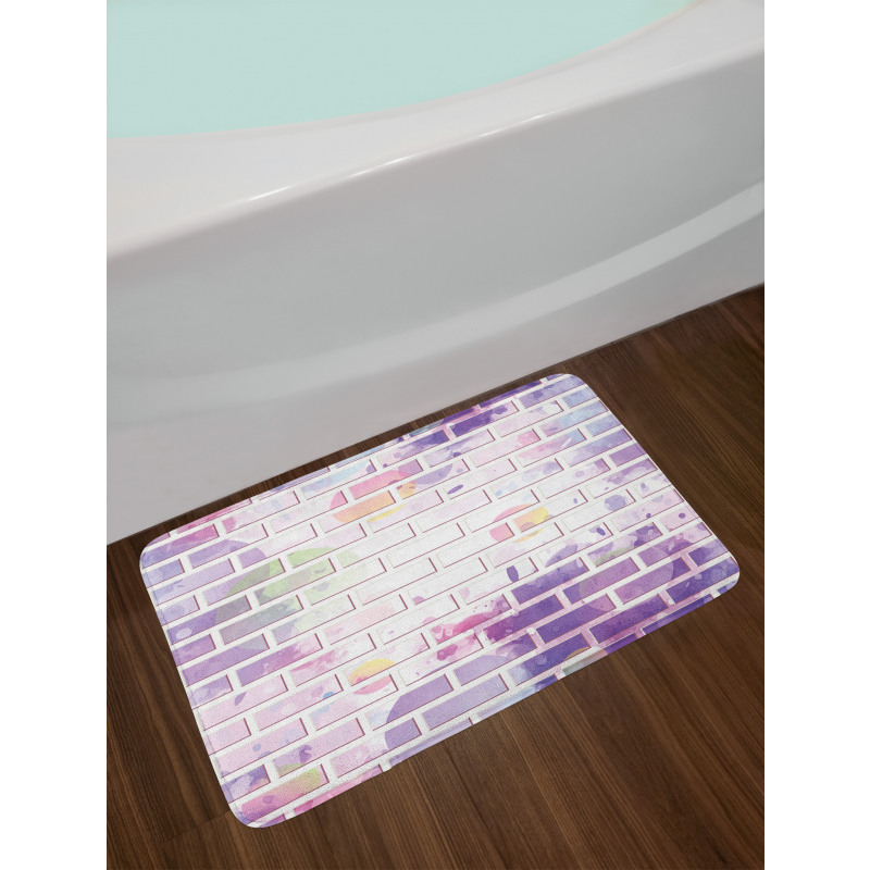 Vector Graffiti Brick Bath Mat