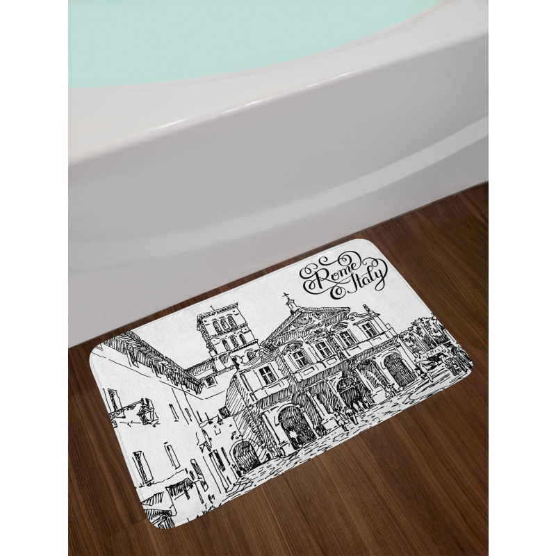 Scenery of Rome Bath Mat