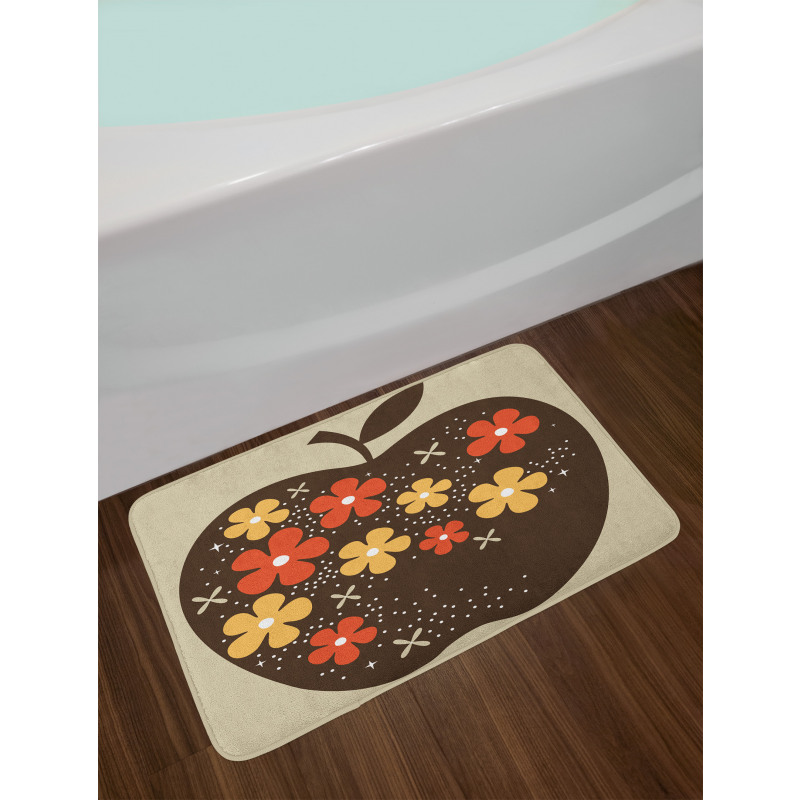 Vector Big Apple Bath Mat