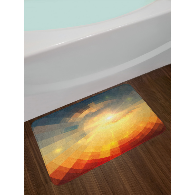 Sunbeams in Clear Sky Bath Mat