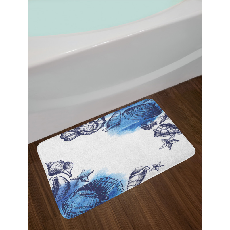 Sealife Sea Shells Sand Bath Mat