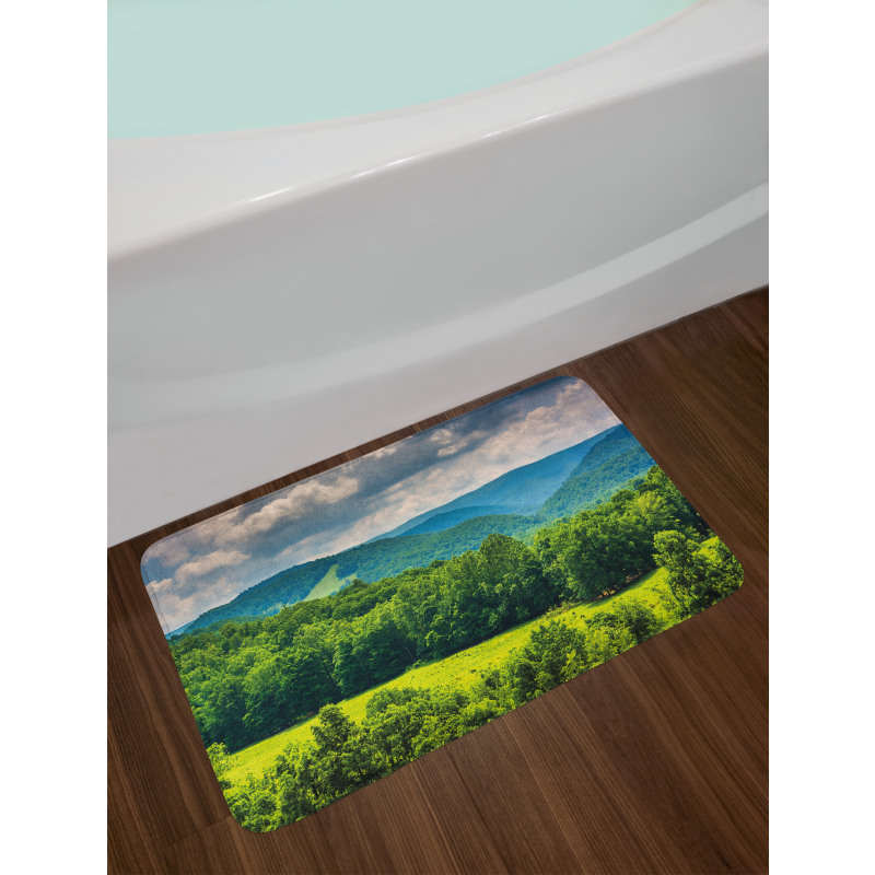 Landscape of Mountains Bath Mat