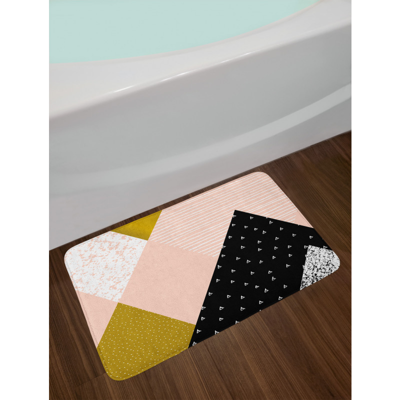 Abstract Texture Art Bath Mat