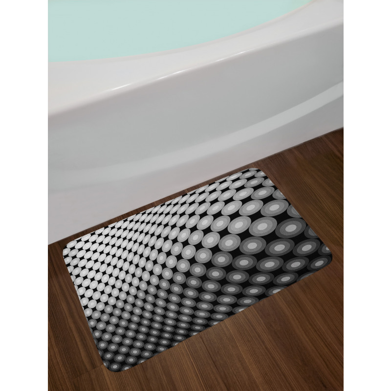 3D Digital Mosaic Dots Bath Mat