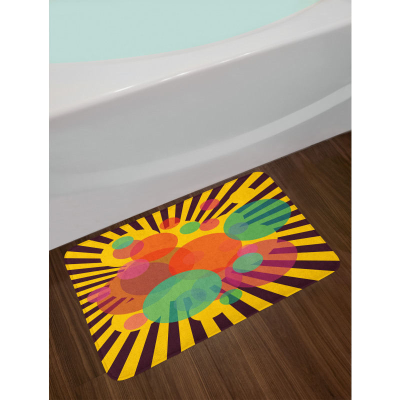 Circular Stripes Bath Mat