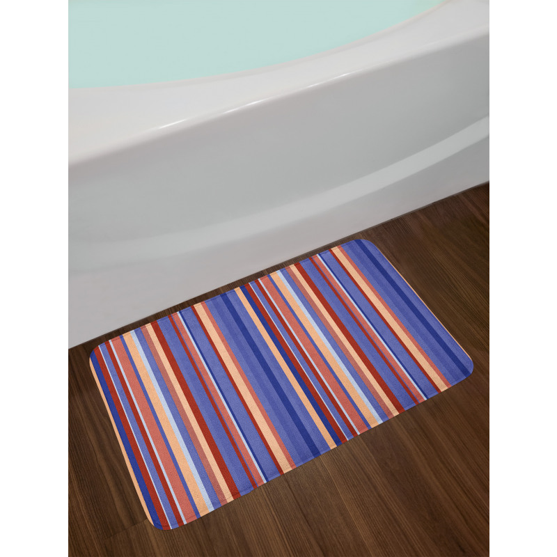 Gradient Color Stripes Bath Mat