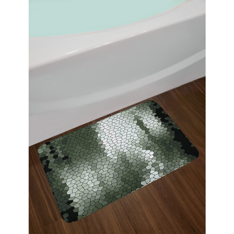 Mosaic Pixelated Art Bath Mat