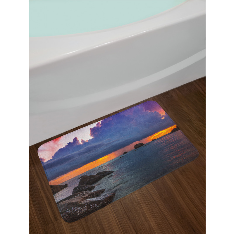 Tropic Seashore Sunset Bath Mat