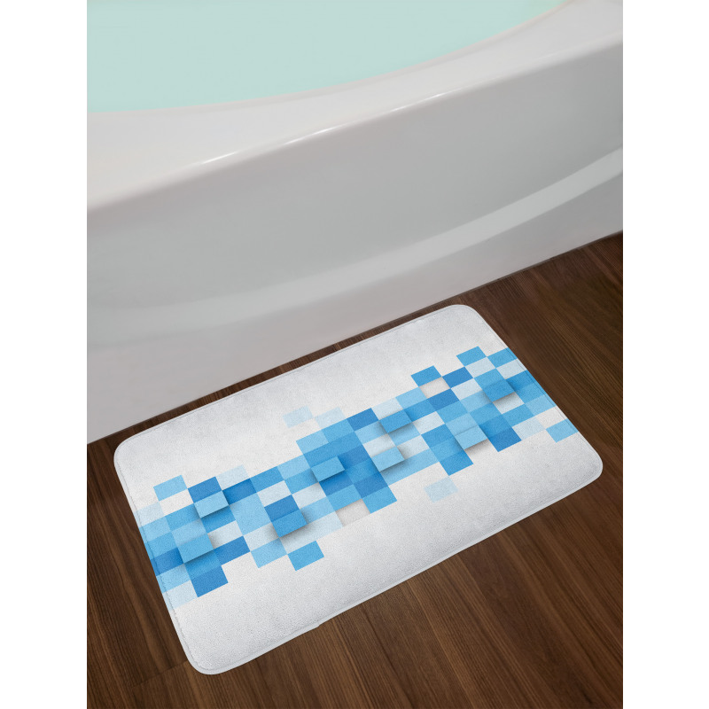 3D Mosaic Geometric Bath Mat