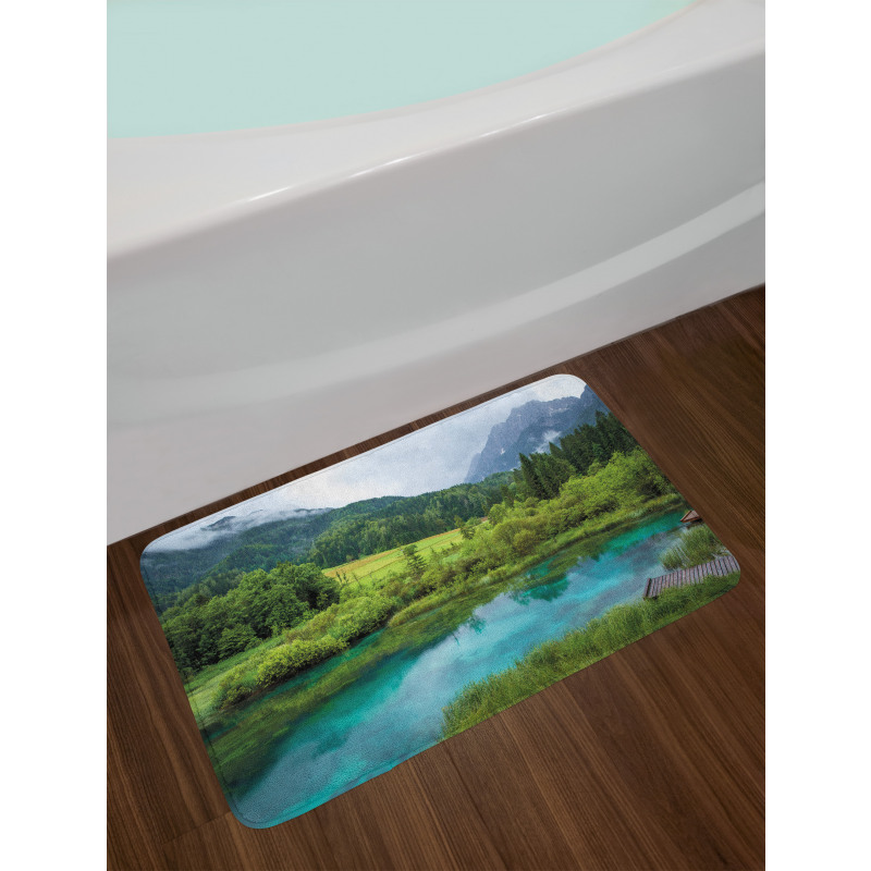 Zelenci Pond Slovenia Bath Mat