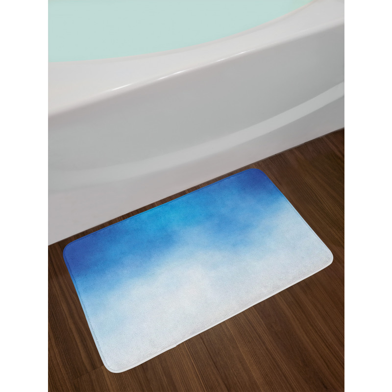 White Cloud in Clear Sky Bath Mat