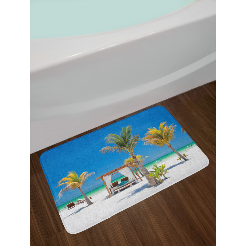 Ocean Coastline Holiday Bath Mat