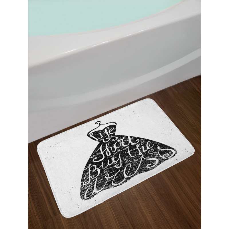 Positive Words on Hanger Bath Mat