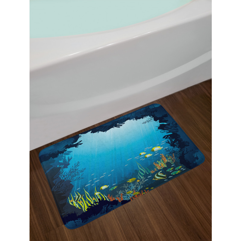 Tropical Fishes and Reefs Bath Mat