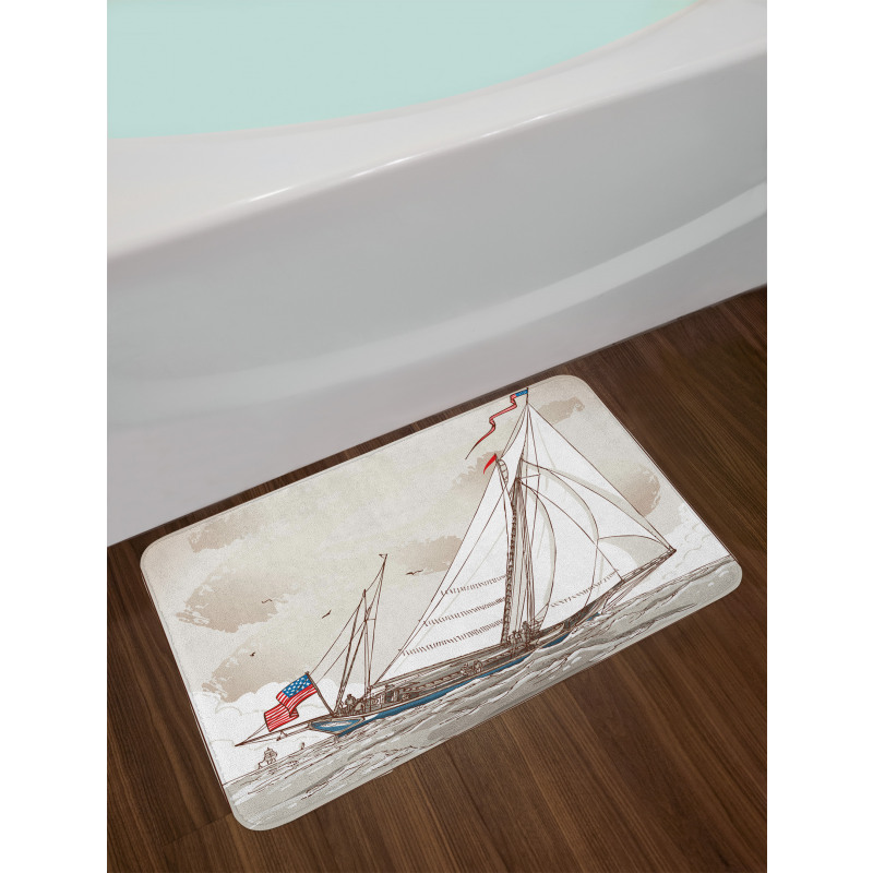 Antique American Yacht Bath Mat