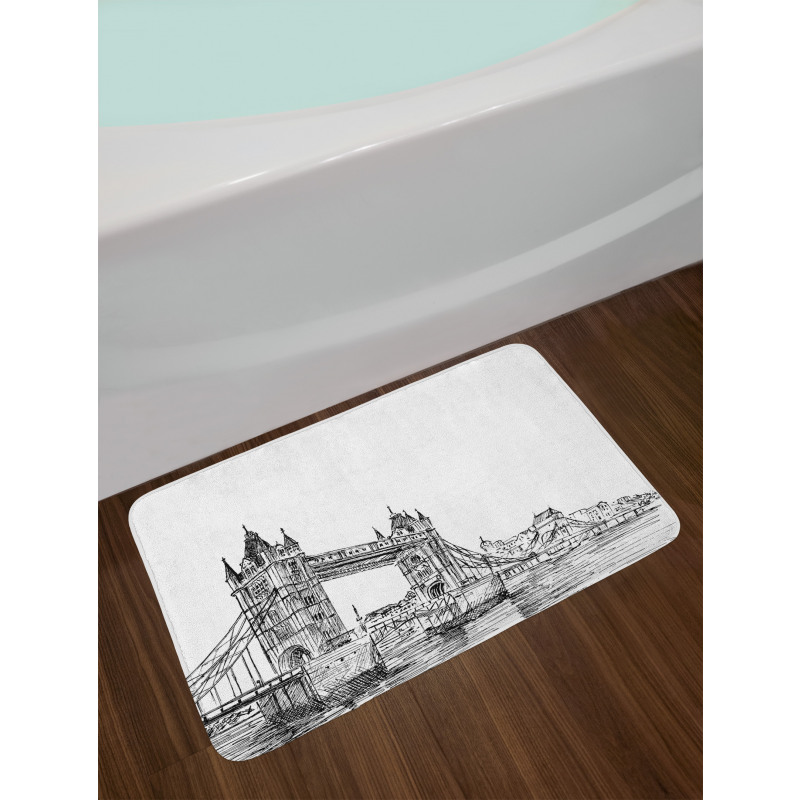 Tower Bridge UK Scenery Bath Mat