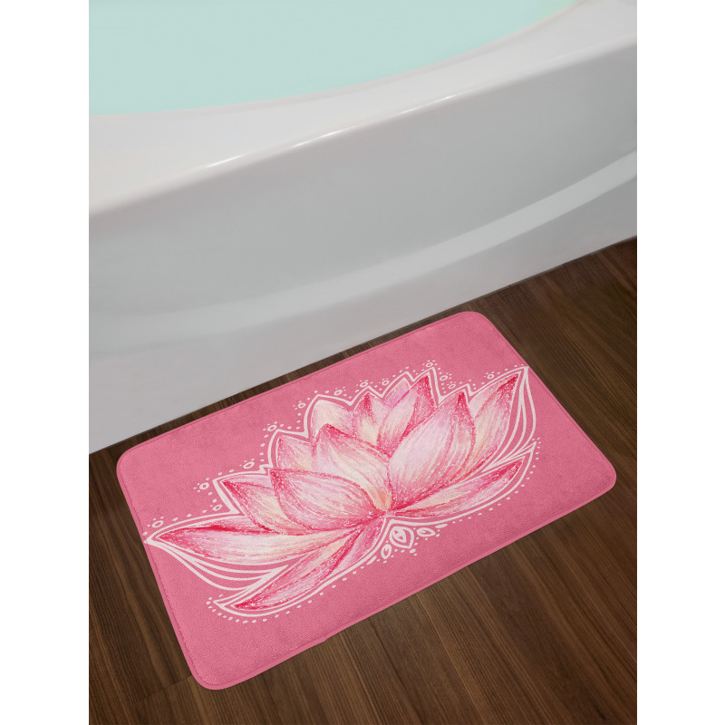 Lotus Meditation Yoga Bath Mat