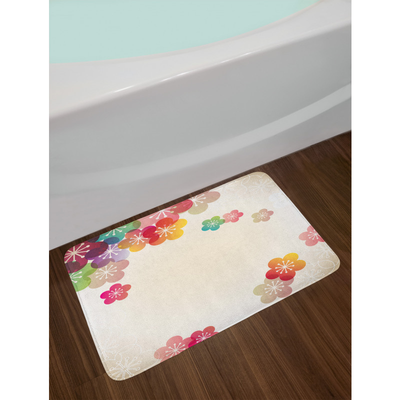 Abstract Japanese Art Bath Mat