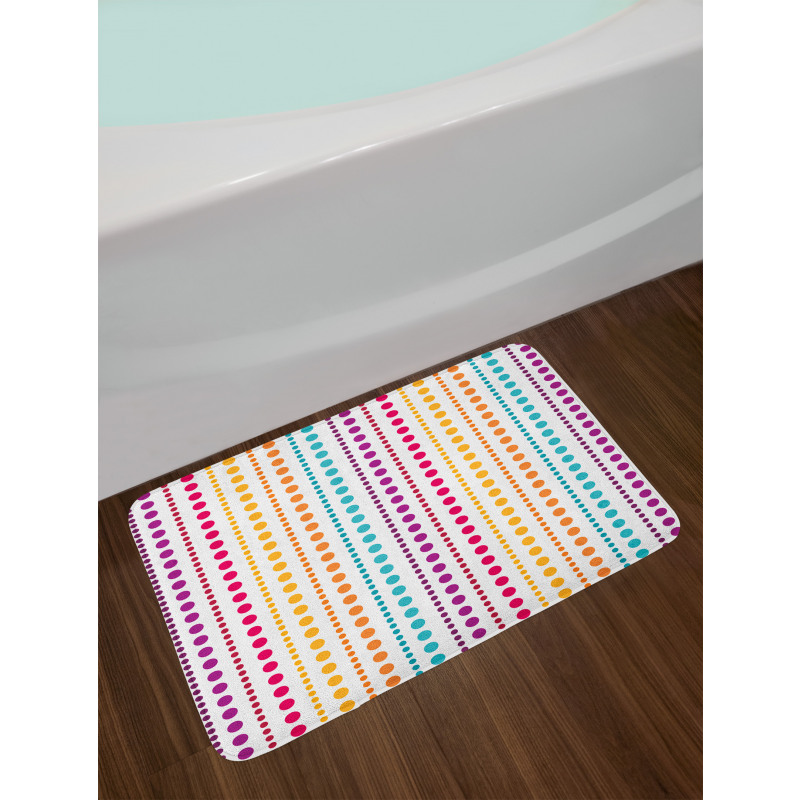 Half Toned Polka Dots Bath Mat