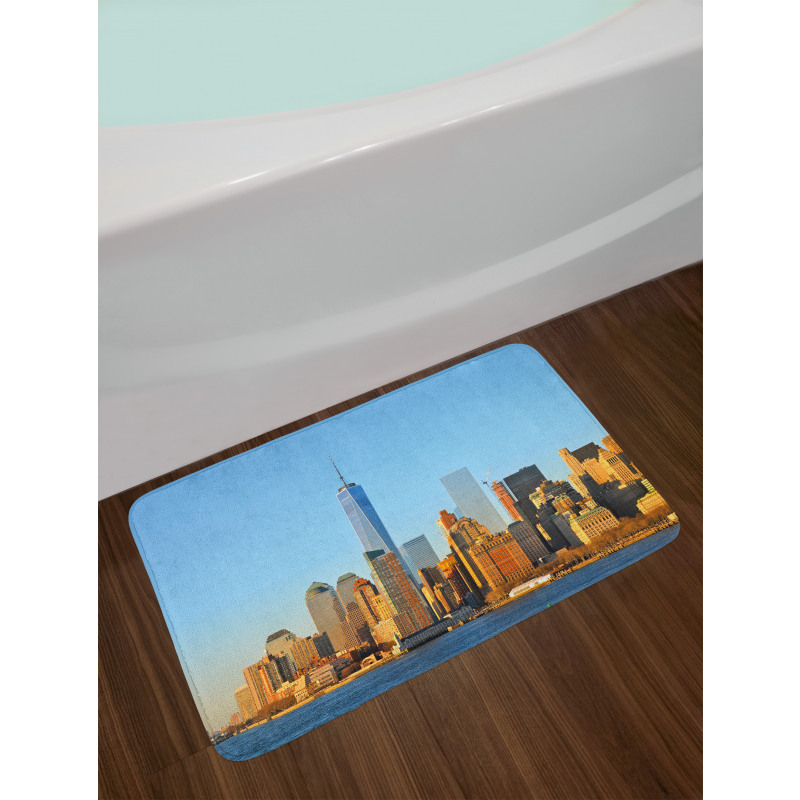 New York City Skyline Bath Mat