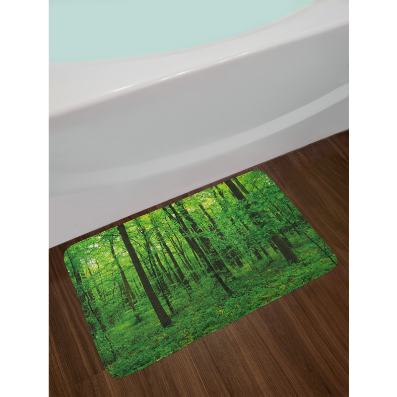 Spring Forest Bush Rural Bath Mat