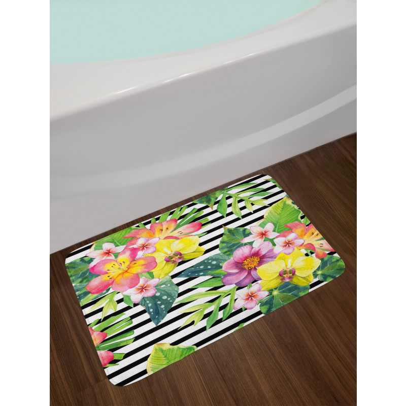 Various Flowers Bouquet Bath Mat