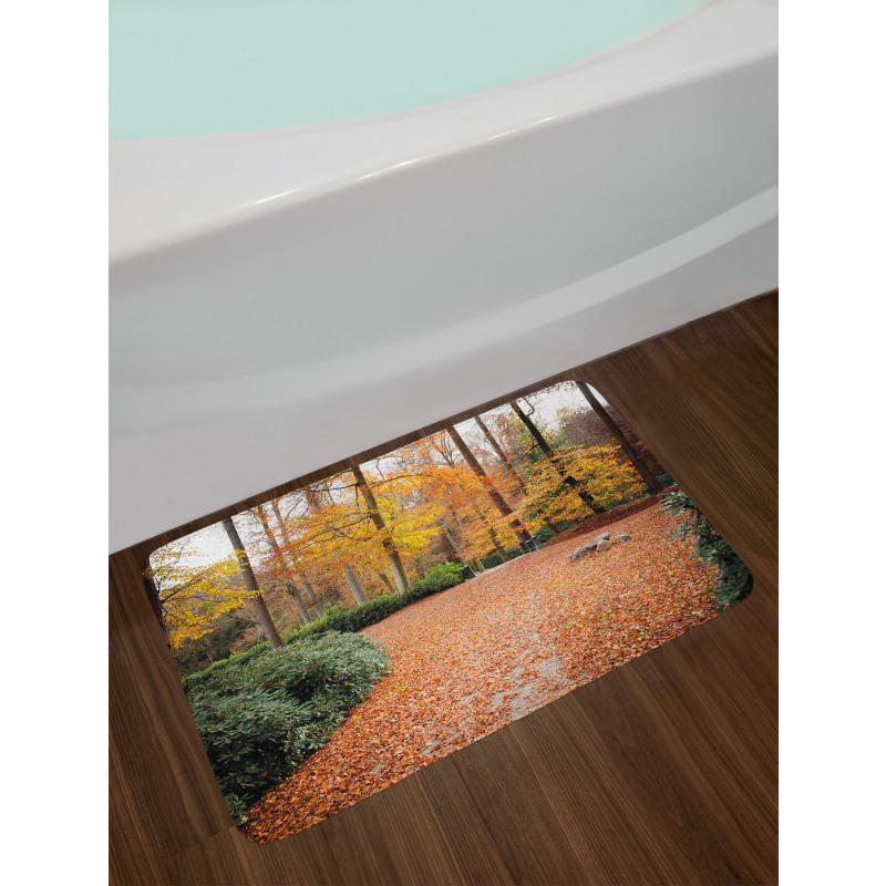 Autumn Forest Trees Fall Bath Mat