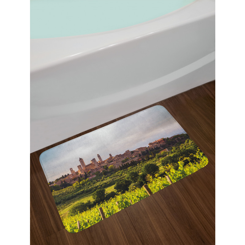 Medieval City in Italy Bath Mat