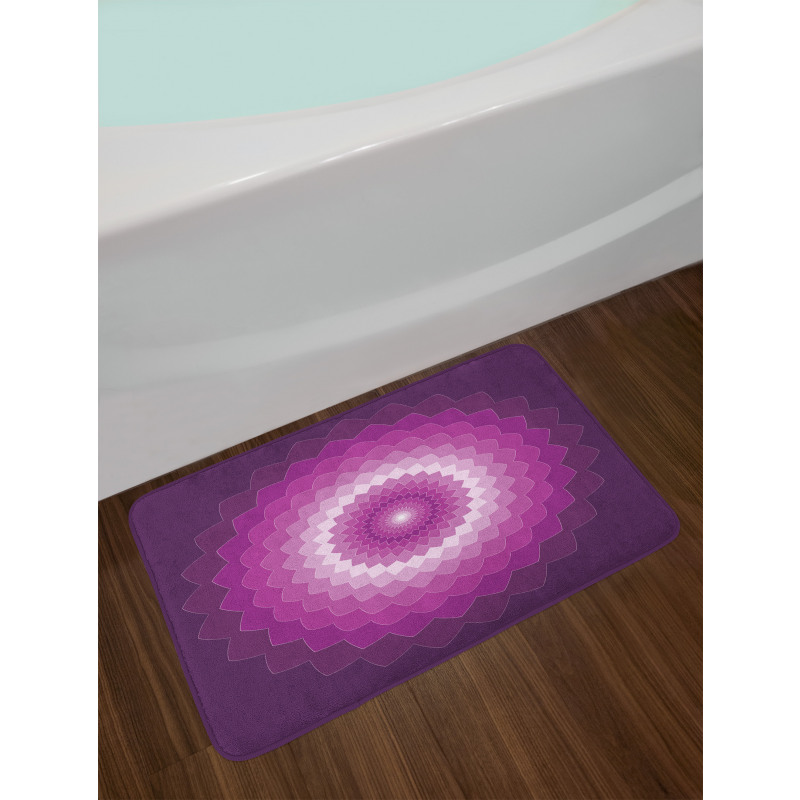 Optical Carnation Bath Mat