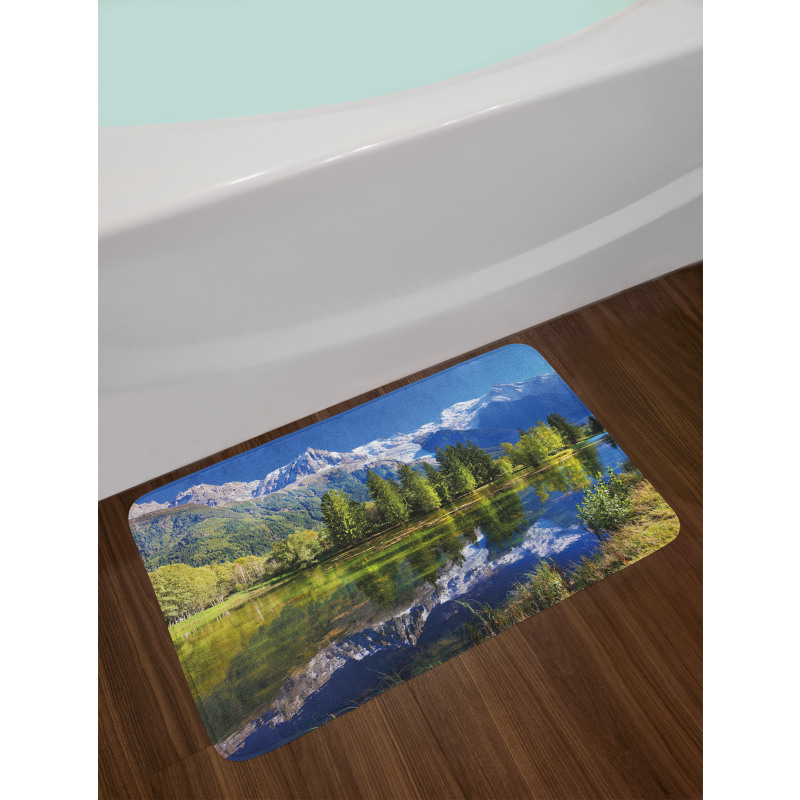 Mountain Lake Evergreen Bath Mat