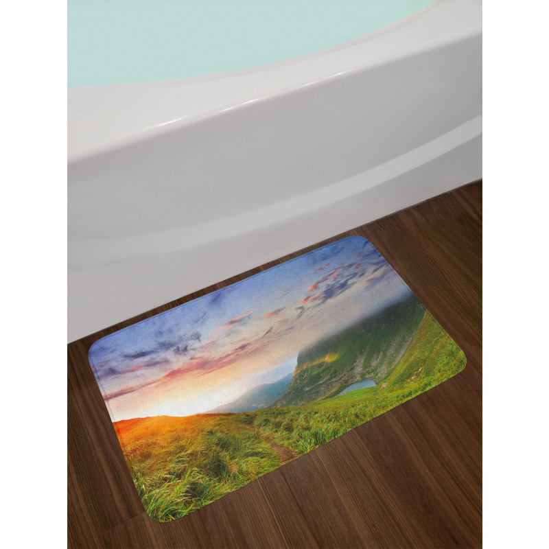 Sunrise Mottled Clouds Bath Mat