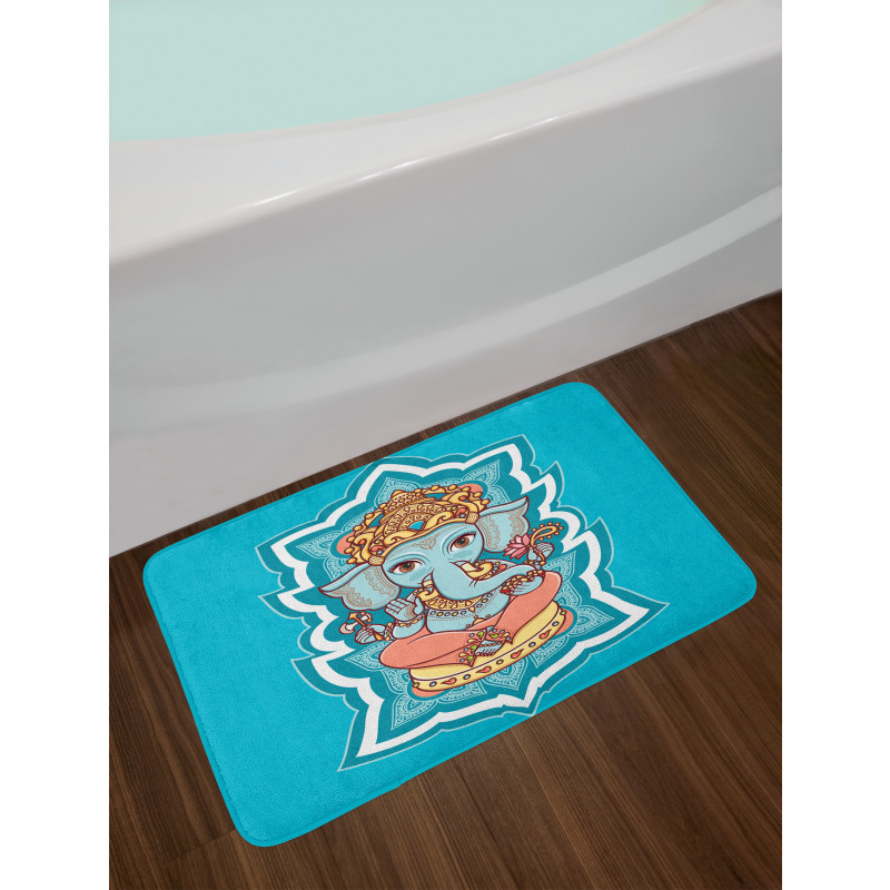 Asian Mandala Bath Mat