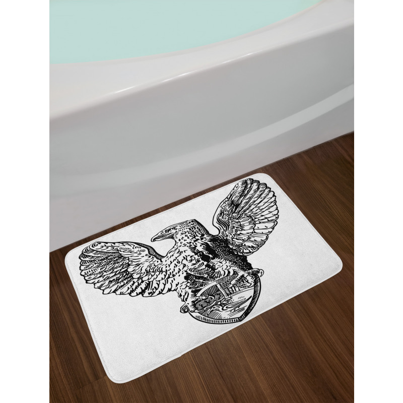 Italian Rome Heraldry Bath Mat