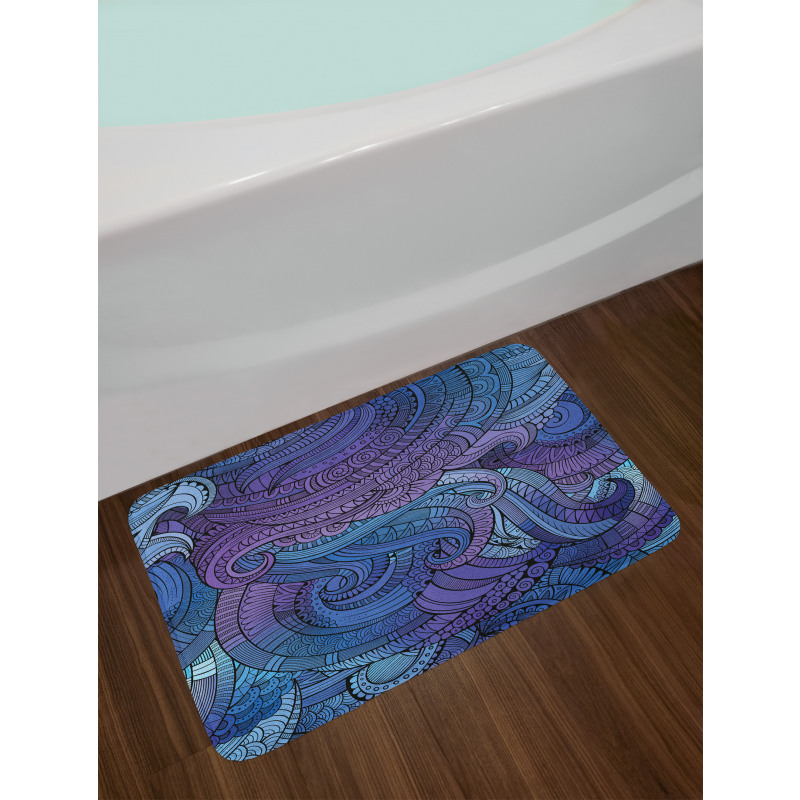 Ocean Inspired Paisley Bath Mat