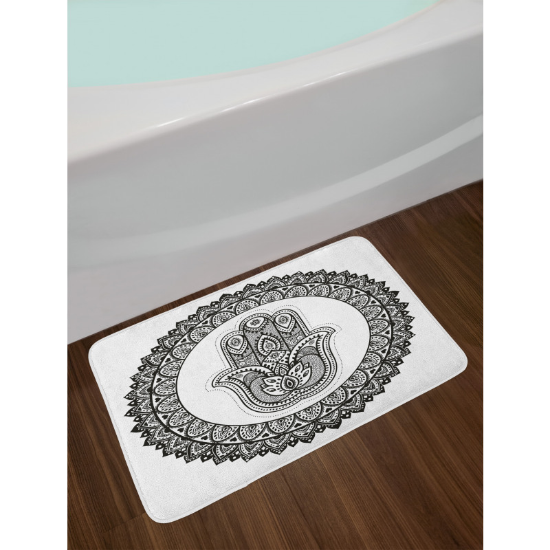 Traditional Art Style Bath Mat