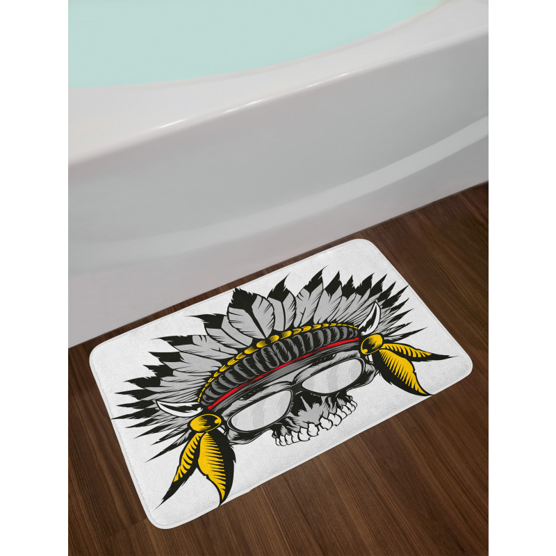 Tribe Leader Feather Head Bath Mat